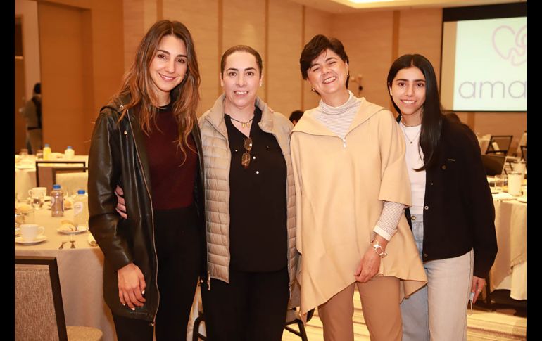 Karina Gudiño, María Laura Carrillo, Genoveva Villaseñor e Inés García-Pelayo. GENTE BIEN JALISCO/TONY MARTÍNEZ