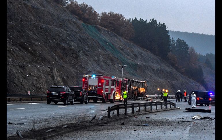 Al menos 46 personas,12 de ellas menores de edad, fallecieron calcinadas. EFE / V. DONEV