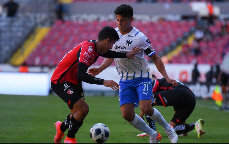 RECIENTE. En el duelo más reciente, Atlas se impuso 2-1 ante un Rayados que presentó 7 bajas de su cuadro titular. IMAGO7