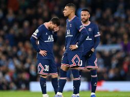 INTERMITENTES. El tridente del PSG no tuvo su mejor noche, pese al gol de Mbappé. AFP/P. Ellis