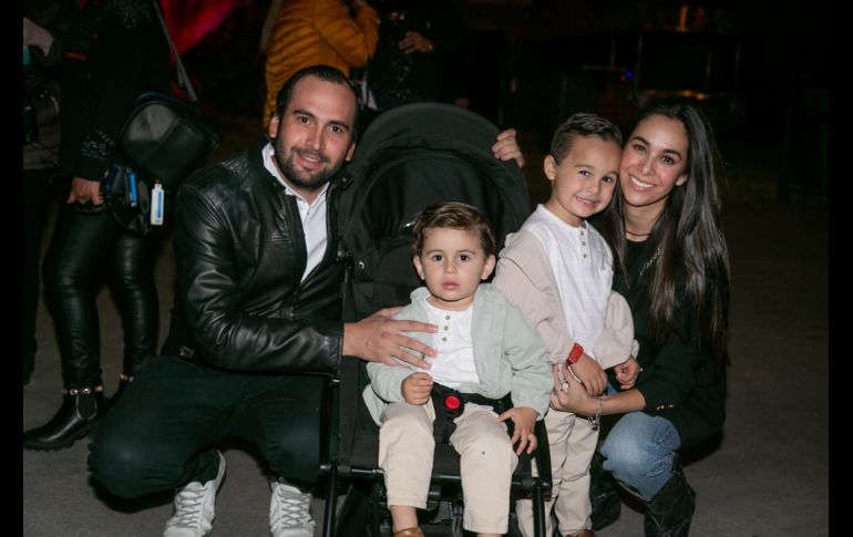 Luis Castillo, Luis Castillo, Diego Castillo y María José Hernández. GENTE BIEN JALISCO/JORGE SOLTERO