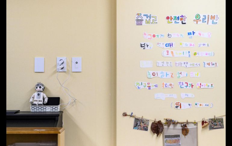 Estos robots se están poniendo a prueba en 300 guarderías y centros infantiles de Seúl. AFP / A. WALLACE
