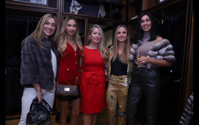 Gabriela Gómez, Andrea Castro, Ivonne Orendain, Paola Pérez y Madona Franco. GENTE BIEN JALISCO/CLAUDIO JIMENO