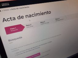 El acta de nacimiento es un documento que se requiere para realizar diversos trámites, y desde hace algún tiempo, se puede descargar e imprimir de Internet. EL INFORMADOR / ESPECIAL