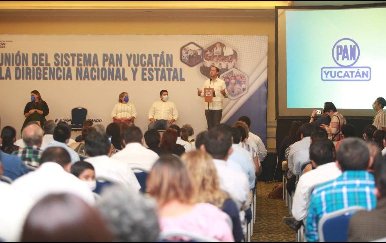 Marko Cortés aseguró que el modelo de gobierno del PAN es el mejor que existe en el país. TWITTER/@MarkoCortes