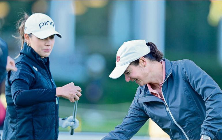 Lorena ochoa. La legendaria golfista mexicana demostró que aún conserva una excelente técnica. @lorenaochoar