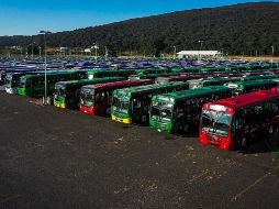 Revisan nueva flota de transporte público y camiones para el Peribús