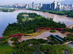 Zhejiang, la provincia de origen de Yu, aplica las técnicas de una ciudad esponja. TURENSCAPE