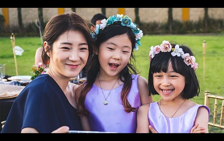 Yuna Kim junto a sus hijas. INSTAGRAM/@COCINANDOCOREA
