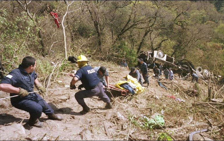 El accidente ocurrió en el kilómetro 637 de la carretera Fernando Belaúnde Terry. AFP/ARCHIVO