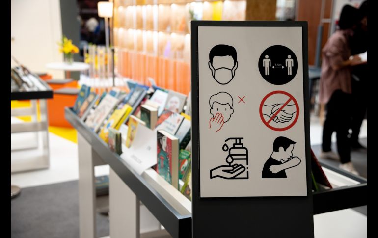 Responsabilidad Social. Este cartel nos recuerda todas las medidas de sanidad que debemos de seguir para  poder seguir disfrutando de la experiencia de la feria. ESPECIAL/L. León