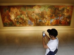 “Escena con Jinete”. Nombre del mural del artista colombiano Fernando Botero, pintado en 1960. EFE