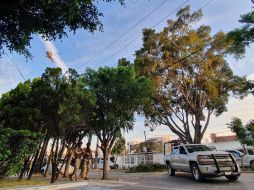 Hacia las 17:00 horas, uno de los helicópteros regresó a la colonia y continuó sobrevolando la zona. EL INFORMADOR/R. Bobadilla