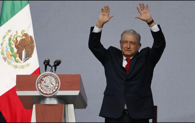 AMLO invitó a que los países participantes y la UE se adhieran al Plan Mundial de Bienestar y Fraternidad  que presentó ante la ONU. EFE/J. Méndez