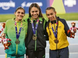 PODIO.La fondista mexicana logró ayer su segunda medalla de oro de los Juegos. CONADE