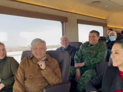 AMLO compartió parte del recorrido que realizó para supervisar la construcción del aeropuerto de Santa Lucía. FACEBOOK/lopezobrador.org.mx