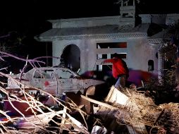 La explosión de pirotecnia se registró la noche del 6 de diciembre, en la localidad Santiago Tenango del municipio Felipe Ángeles. EFE/H. Ríos