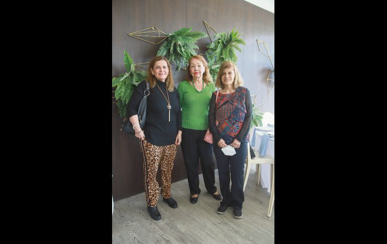 María Esther Magaña, Aracely Franco y María Eugenia Magaña. GENTE BIEN JALISCO/ANTONIO MARTÍNEZ
