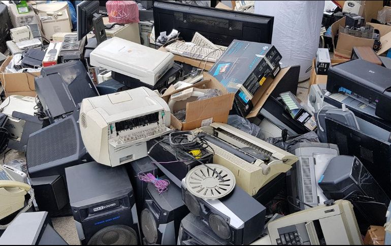 En el mundo se generan 53.6 millones de toneladas de residuos electrónicos, se calculó que para el año 2030 alcanzará los 74 millones. EL INFORMADOR / ARCHIVO