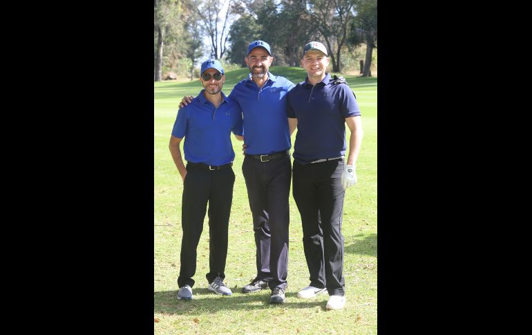 Alberto Gutiérrez, José Manuel Noyola y Víctor Ruiz. GENTE BIEN JALISCO/CLAUDIO JIMENO