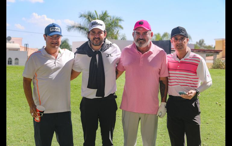 Mario Ganón, Juan Francisco Enríquez, Fernando Cedeño y Luis Campos. GENTE BIEN JALISCO/CLAUDIO JIMENO