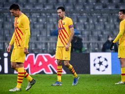 MAL PASO. El Barça apenas anotó dos goles en seis partidos, ambos contra el colista Dinamo, y encajó nueve. EFE/P. Guelland