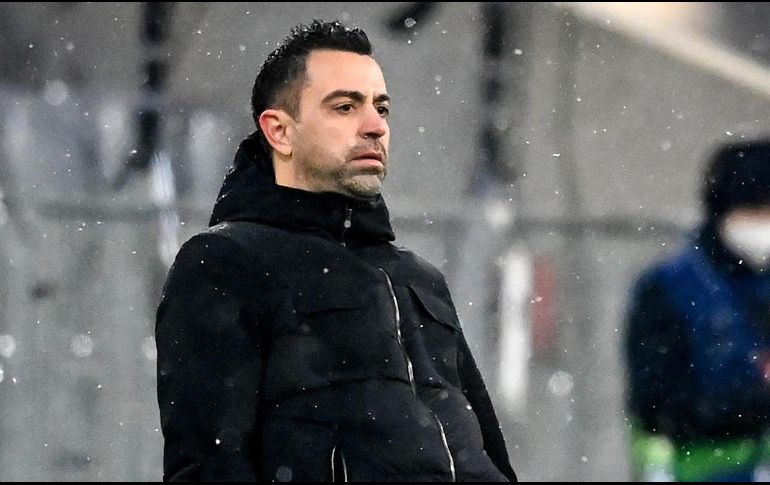 DESENCAJADO. Xavi mostró en todo momento un rostro visiblemente disgustado durante y tras el partido. EFE/P. Guelland