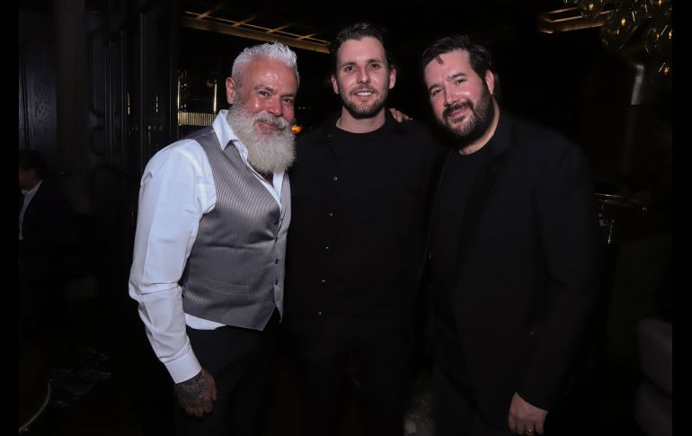 Enrique Flores, Iñaki Christeinicke y Fran Martínez. GENTE BIEN JALISCO/CLAUDIO JIMENO