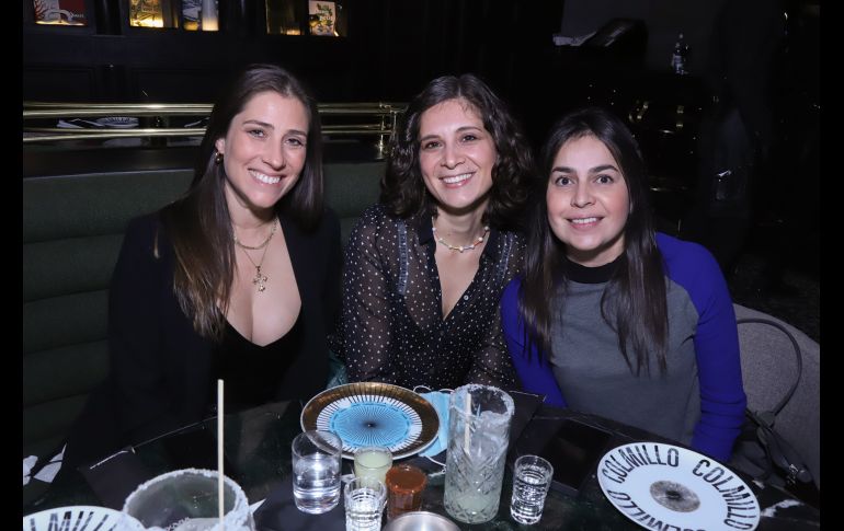 Laura Santana, Paloma Olivares y Paty López. GENTE BIEN JALISCO/CLAUDIO JIMENO