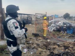 Elemento de la Guardia Nacional se sumaron al apoyo tras la explosión. TWITTER/@GN_MEXICO_