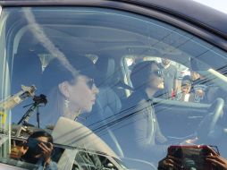 Poco antes de las 14:00 horas arribó Alejandra Fernández al rancho Los 3 Potrillos. EL INFORMADOR/N. Gutiérrez