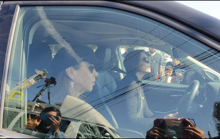 Poco antes de las 14:00 horas arribó Alejandra Fernández al rancho Los 3 Potrillos. EL INFORMADOR/N. Gutiérrez