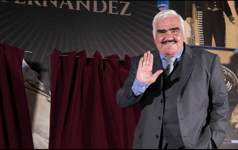 Muchos recordarán a Vicente Fernández como uno de los mejores cantantes de música ranchera. NTX / ARCHIVO