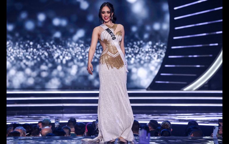 Debora Hallal representa a México en Miss Universe 2021, que se lleva a cabo en Eilat, Israel.  AFP/M. Kahana