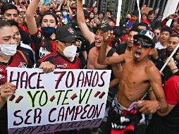 SIEMPRE FIELES. Aun con el nerviosismo que existe por el marcador adverso, la afición rojinegra se mantiene a tope y creyendo hasta el último segundo. IMAGO7