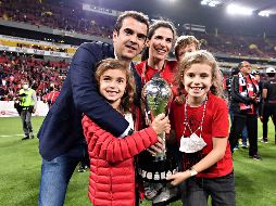 UNA NIÑA FIEL. José Riestra festejó el título con su familia. Apenas una semana antes, la celebración de su hija por pasar a la final se había hecho viral. IMAGO7