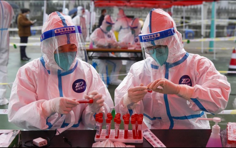 El número total de contagiados activos de COVID en la China continental asciende ahora a mil 381. XINHUA/ARCHIVO