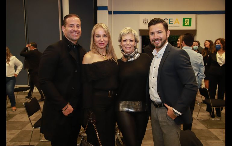 Alejandro Tovar, Cristina Haro, Janette Aranda y Christian Lozano.GENTE BIEN JALISCO/TONY MARTÍNEZ