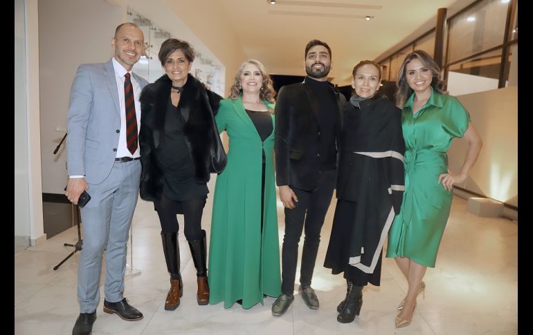 José Alanís, Karime Dipp, Bertha Núñez, Manuel Valles, Martha Hurtado y Guadalupe Ramírez. GENTE BIEN JALISCO/ CLAUDIO JIMENO