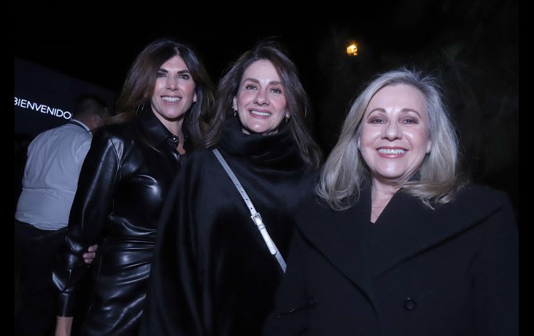 Laura Almada, Beatriz Menéndez y Nancy Iberri. GENTE BIEN JALISCO/ CLAUDIO JIMENO