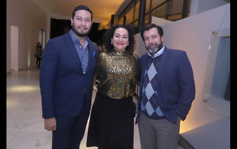 Jesús García, Laura Zuno y Ricardo Meigniot. GENTE BIEN JALISCO/ CLAUDIO JIMENO
