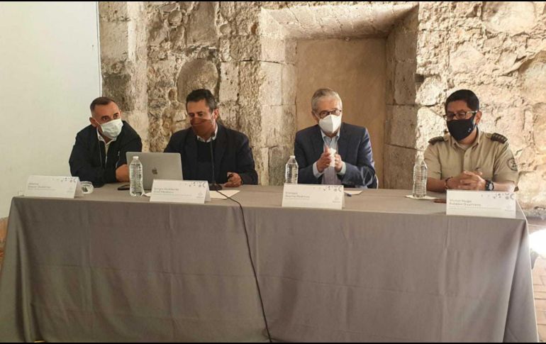 Sergio Graf, titular de la Semadet, durante una conferencia de prensa este miércoles. EL INFORMADOR/Y. Mora