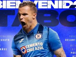 Christian Tabó, quien fue jugador de Atlas, se espera que reporte a la pretemporada de Cruz Azul en Cancún este mismo jueves. TWITTER / @CruzAzul