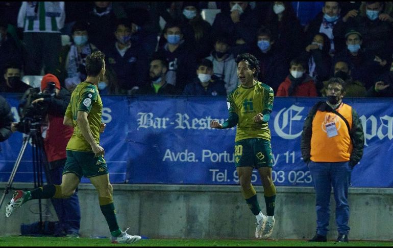 Es el segundo partido seguido de Copa del Rey, en el que el canterano del América se hace presente en el marcador. TWITTER/@RealBetis