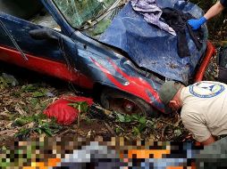 El herido fue llevado a un hospital regional para su atención. ESPECIAL