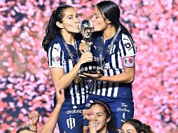 Euforia. Las de Monterrey vencieron en penales a las Tigres tras empatar sin goles en la Vuelta. Imago7