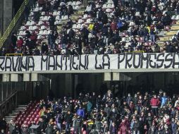 Fans reclaman a Gabriele Gravina. El equipo de Salerno, al sur de Nápoles, ascendió la pasada temporada al terminar en segundo puesto de la Serie B. AFP / ARCHIVO