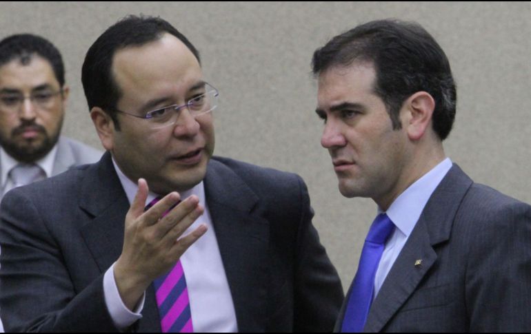 Ciro Murayama y Lorenzo Córdova. El INE retomó los trabajos para la consulta de revocación de mandato después del mandato de la SCJN. NOTIMEX/Archivo