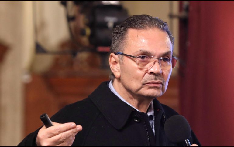 Octavio Romero Oropeza dijo que toda la producción de Pemex se va a a refinar, durante la mañanera de este martes en la Ciudad de México. EFE/S. Gutiérrez