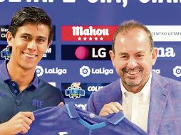 Sin explotar. El atacante mexicano no ha logrado convencer al actual técnico Enrique Sánchez Flores de que es un elemento que puede impulsar a la escuadra del Getafe. Especial